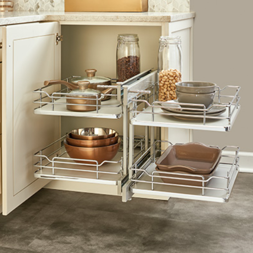 Pull-Out Corner Cabinets